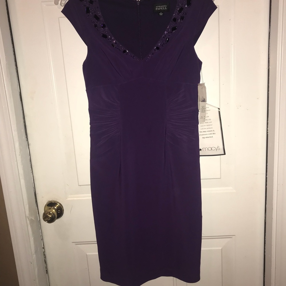 Gorgeous Eggplant Purple Cocktail Dress NWT